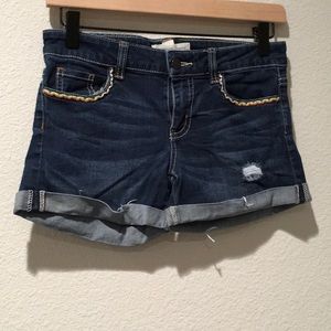 Tucker+Tate girls dark blue jeans short size 12